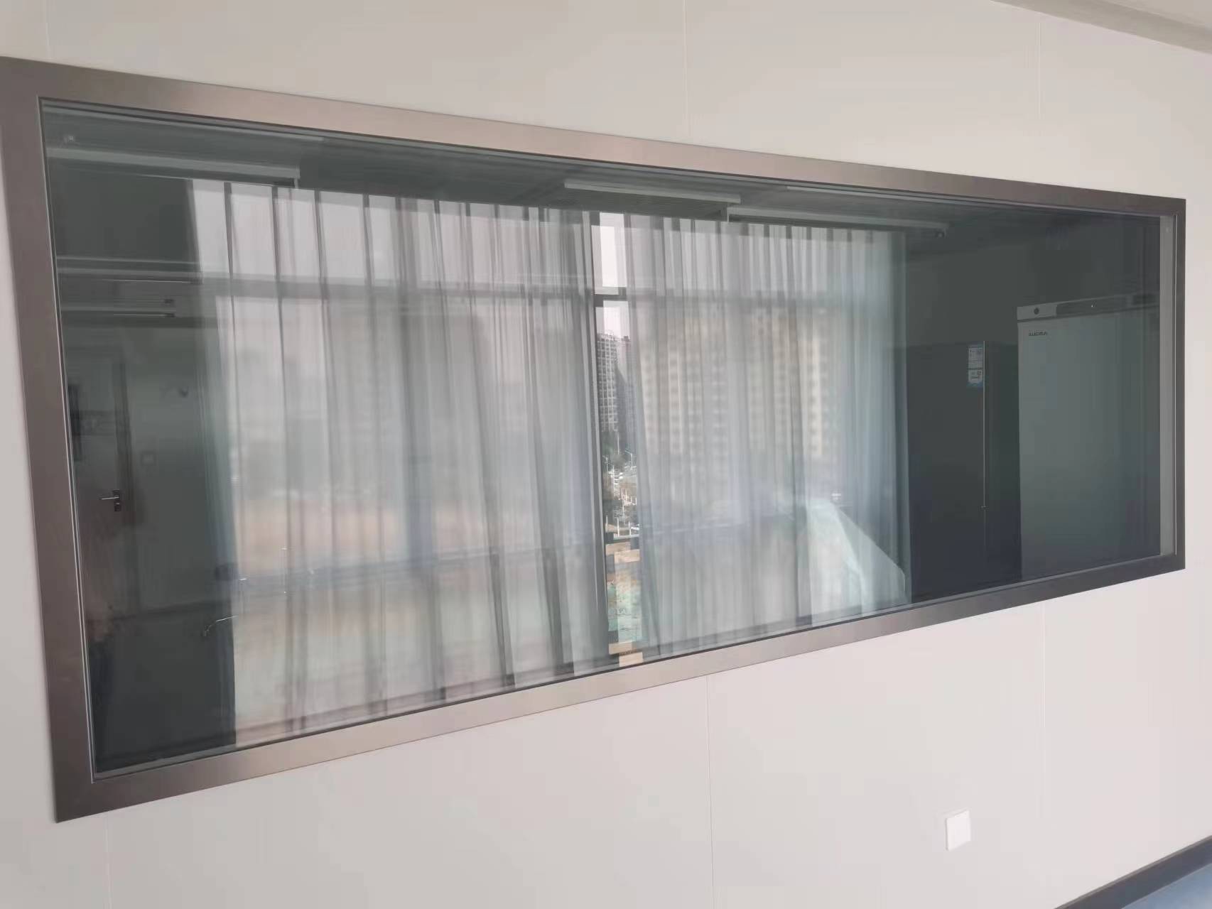 不锈钢边框双层中空玻璃观察窗